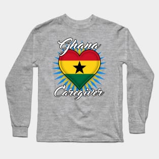 Ghana Caregiver (white font) Long Sleeve T-Shirt